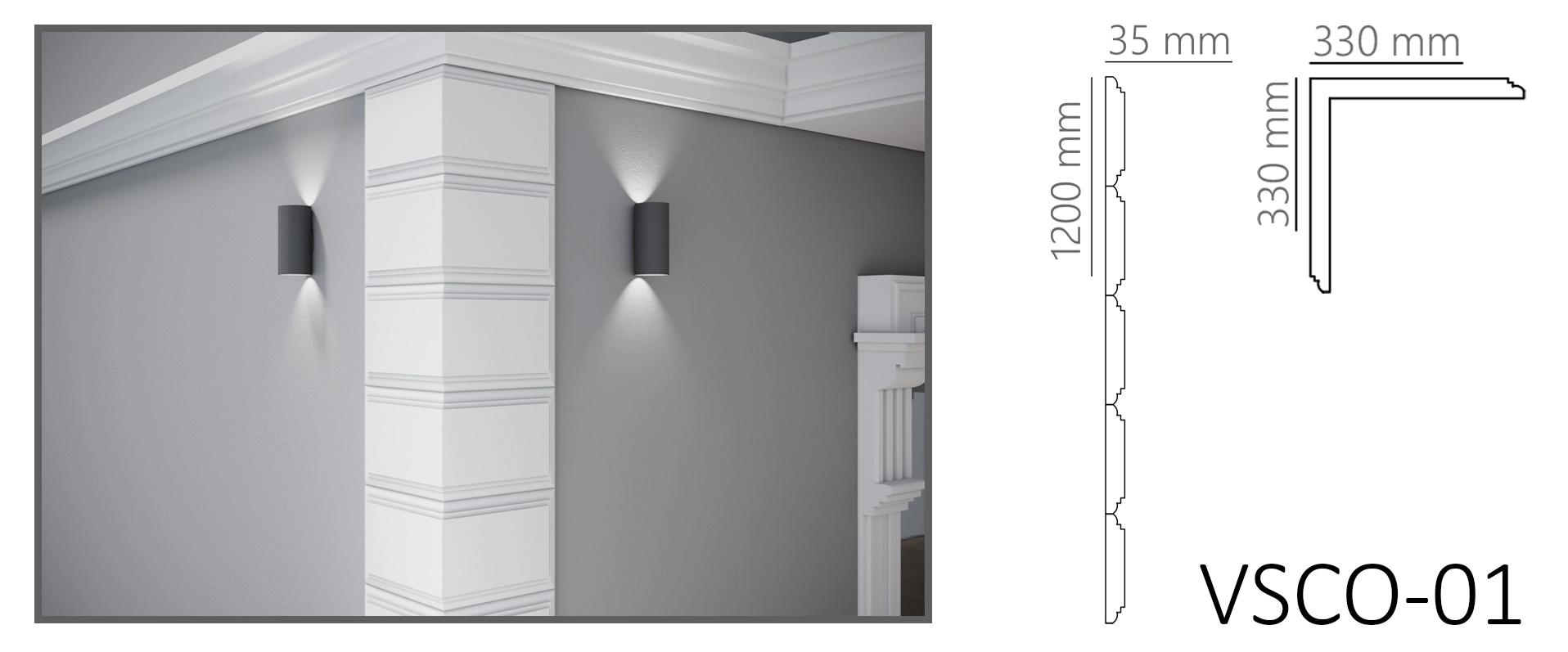 Colțar decorativ fațadă - imagine 2