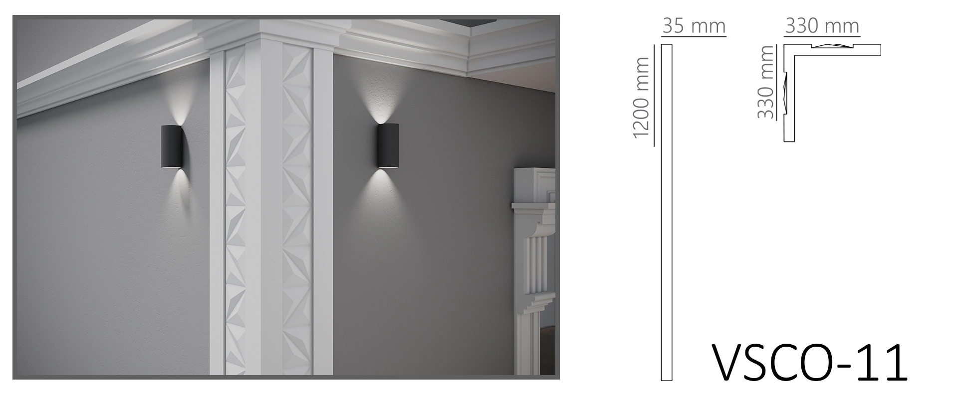 Colțar decorativ fațadă - imagine 2