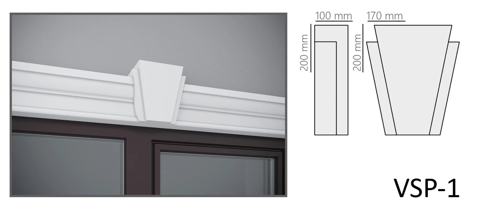 piatră de boltă decorativă pentru fațadă