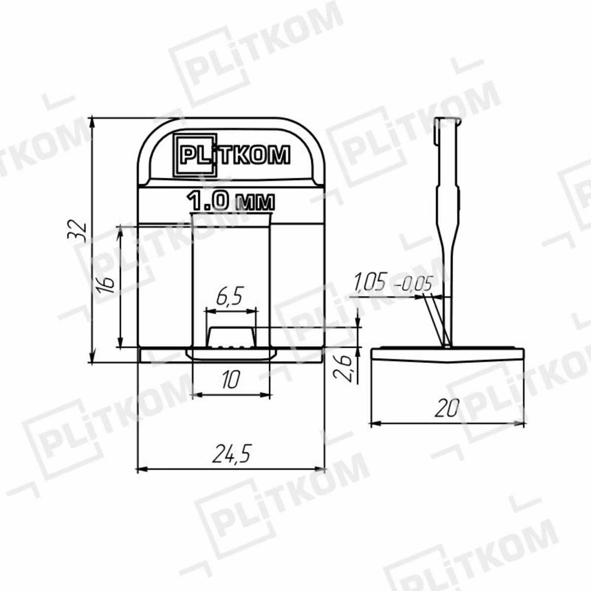 clipsuri nivelare gresie 1 mm